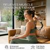 CYCMIA Handheld Cordless & Rechargeable Back Massager - Quiet - Full Body Massage Device for Women, Aches Relief, Sports Recovery and Deep Relaxation - Pearl Silver view 4