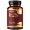 Ferritin Supplement for Women, Iron Supplement, Vitamin C, B12, 60 CT view 1