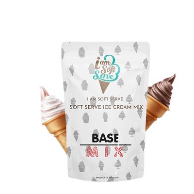 I Am Soft Serve Ice Cream Mix, Professional Grade Quick-Dissolving Soft-Serve Powder Base, Yields 40 Cones, 1 kg (2.2 lbs) Bag (Unsweetened Base)