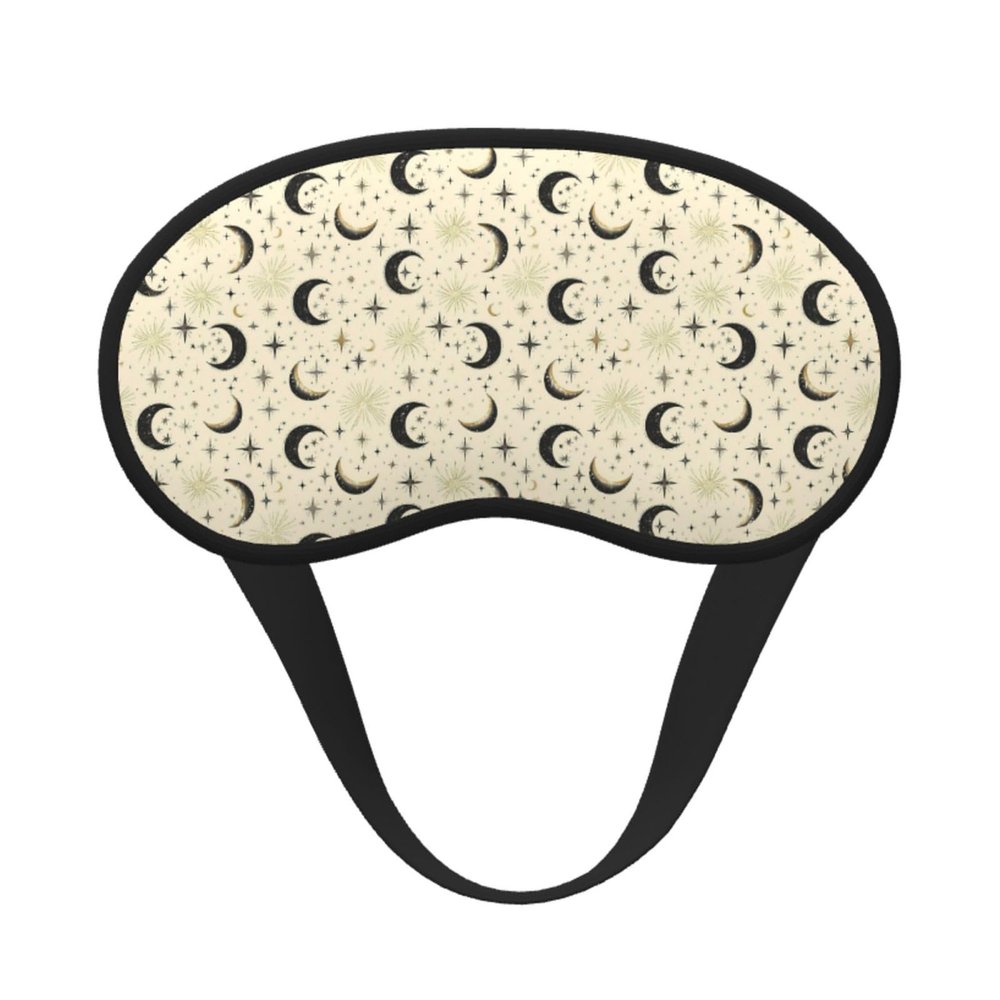 Pioyoku Lunar Astrological Symbol (1) Print Eye Masks,Sleep Mask Eye Cover Washable Sleeping Eyeshade Block Sleep Shade Cover Light Reduces Traveling Gifts