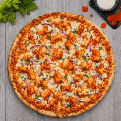 Fusion Mamma Pack of 2 Frozen Pizza BBQ Beef Pizza, 12 Inch Single Pack - Beef with Barbecue Style Sauce, Red Onion & Roasted Peppers - Ready to Bake Frozen Pizza