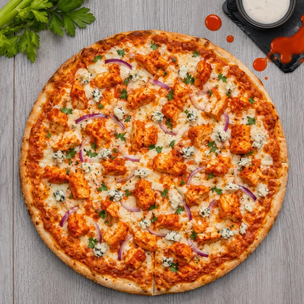 Fusion Mamma Pack of 2 Frozen Pizza BBQ Beef Pizza, 12 Inch Single Pack - Beef with Barbecue Style Sauce, Red Onion & Roasted Peppers - Ready to Bake Frozen Pizza