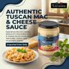 Tuscanini Mac & Cheese Sauce, 14.5 oz | Imported from Italy | Made with Real Butter, Cream & Cheese | Rich Creamy Pasta Sauce for Macaroni, Pasta Bakes & Quick Meals | Kosher Dairy, Cholov Yisroel view 3
