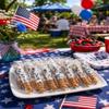 Chocolate Covered Pretzel Rods 18 Pieces (4th of July 1/2 Size) view 2