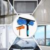 2-in-1 71 Inches Window Washing Brush with Squeegee, Plastic Multi-Purpose Foldable & Detachable Window Cleaning Kit with Scrubber & Extension Pole,Durable Easy to Install Cleaning Tool for Home view 2
