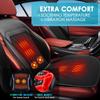Fochutech 3 in 1 Massage Cushion with Winter, Cooling Seat Covers, Chair Massager for Full Body 12V Car Seat Covers (Summer&Winter -3) view 4