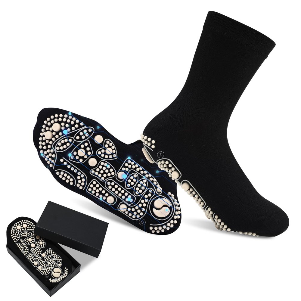 Bunnycool 1 Pair Acupressure Socks Reflexology Foot Massage Socks with Box