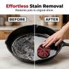 Steel Wool Scrubber Pads for Cleaning Dishes, Pans, Pots, Ovens, Grills, Sinks, Multipurpose Wire Dishwashing Rags, Scrubbers for Kitchen,Bathroom, Sink, Floor & Home Cleaning Eraser (9PC) view 3