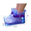 WLLYXUS Portable PVC Foot Soaking Spa Shoes, Tall Foot Bath Tub for Relaxing Foot Massage & Pedicure (Blue1, 11.2 * 4.7 * 7 inches) view 2