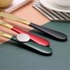 2PC- stainless steel solid color polishing butter is exquisite and practical for home use-dark green silver butter view 3