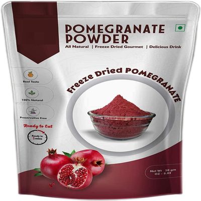 JB Pomegranate Fruit Powder for Kids and Adults | Pantry Groceries Perfect for Camping Vegan Healthy Recipes/Cakes/Smoothies/Yogurt/Flavored Tea/Juice/Chocolate for Kids & Adults (50gm)