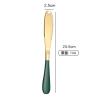 2PC- stainless steel solid color polishing butter is exquisite and practical for home use-dark green Taurus oil view 2