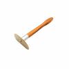 Gua Sha Easy to Clean Long Handle Gua Sha Smooth Surface Myofascial Release, Red Pear Wood Brass Tai Chi Gua Sha Board Short Handle + Essential Oil + Acupoint Chart view 1