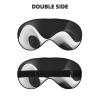 Pioyoku Black White Fluid Sculpture Sleep Eye Mask for Sleeping, Light Blocking Eye Mask Travel Sleep Mask Eyeshade for Night Nap Flight view 2