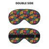 Pioyoku Groovy Daisy Flowers (4) Sleep Eye Mask for Sleeping, Light Blocking Eye Mask Travel Sleep Mask Eyeshade for Night Nap Flight view 2