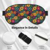 Pioyoku Groovy Daisy Flowers (4) Sleep Eye Mask for Sleeping, Light Blocking Eye Mask Travel Sleep Mask Eyeshade for Night Nap Flight view 4