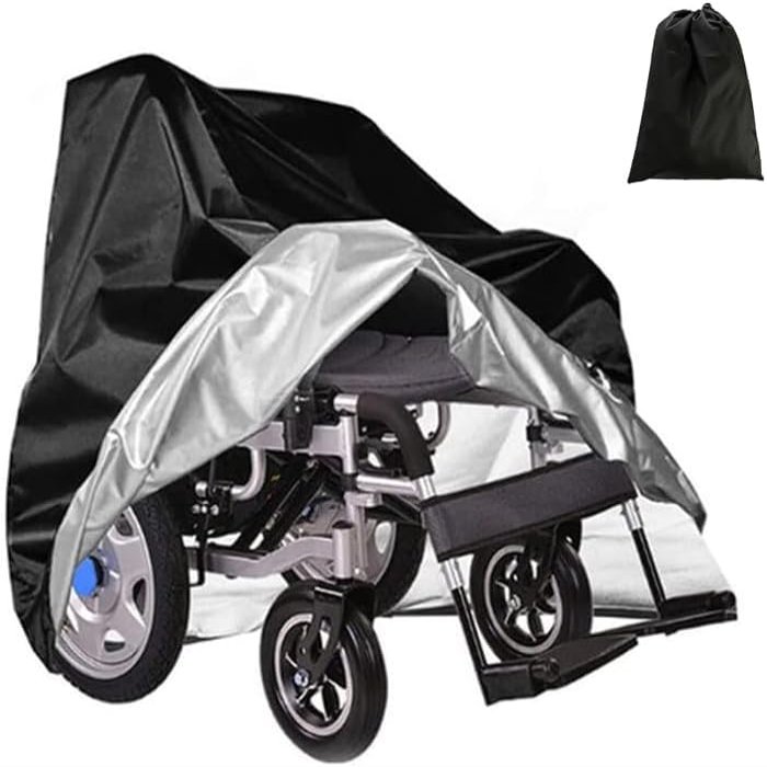 ZYOKNB Wheelchair Cover for Evolution EV D5-Ranger 4 Plus 2023 2024 2025 2026, Water-Resistant Electric Wheelchair Cover Outdoor Storage All Weather Rain Dirt Protection,Black