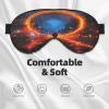Pioyoku Cyberpunk Energy Rings Sleep Eye Mask for Sleeping, Light Blocking Eye Mask Travel Sleep Mask Eyeshade for Night Nap Flight view 3