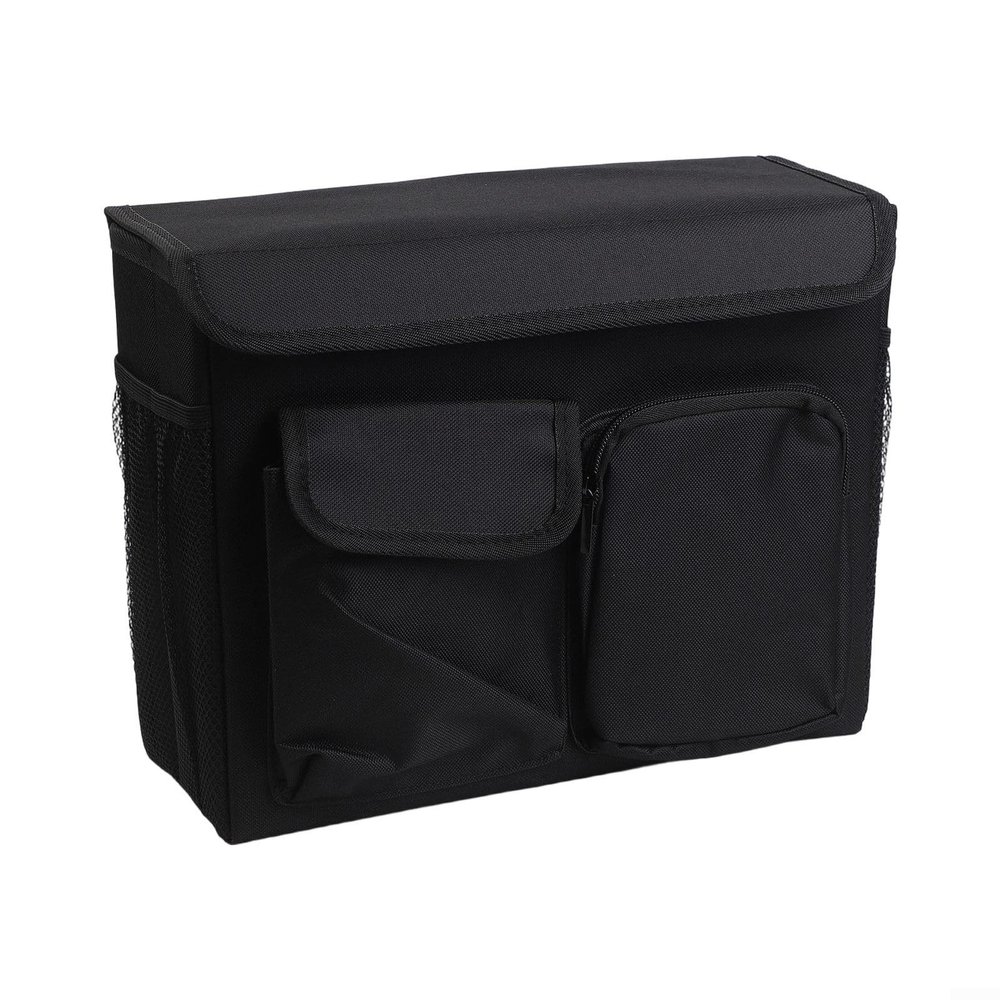 Girftong Multi-Functional Storage Bag For Walkers And Wheelchairs, Spacious Polyester Organizer With Side Pockets For Easy for ACCESS To Essentials, Black