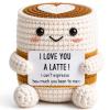 MAMAGIFTREE Crochet Coffee Love Gift for Him Her Boyfriend Girlfriend view 1