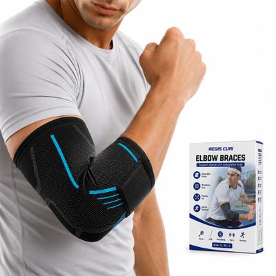 Regis Curi Elbow Brace, Lightweight Breathable Sleeve, 1 Pack