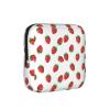 Handheld Sanitary Supply Case Strawberry Pattern, Soft Comfort Texture, Portable Feminine Pouch for Personal Care Goods Daily Storage view 1