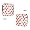 Handheld Sanitary Supply Case Strawberry Pattern, Soft Comfort Texture, Portable Feminine Pouch for Personal Care Goods Daily Storage view 2