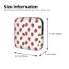 Handheld Sanitary Supply Case Strawberry Pattern, Soft Comfort Texture, Portable Feminine Pouch for Personal Care Goods Daily Storage view 3