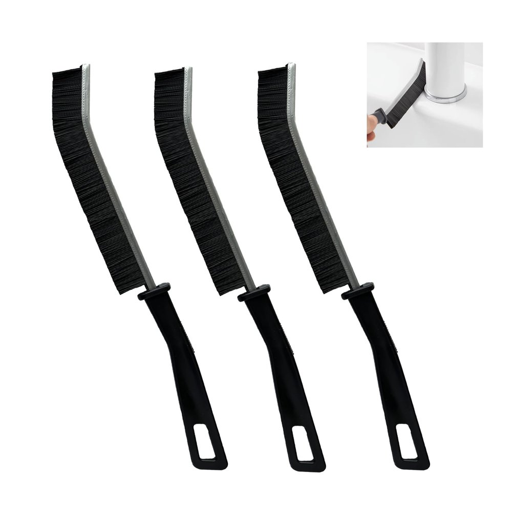 Hard Bristle Crevice Cleaning Thin Brush Set,Deep Cleaning Small Spaces 3pc