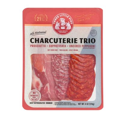 Three Little Pigs Salami Assortment, Prosciutto Soppressata Pepperoni, 12 oz packages, 6 oz each, Gluten Free, Ready to Serve, United States