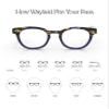 eyebobs - Waylaid | Round Frame for Average Faces, Midnight Blue Crystal, 1.50 view 3