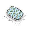 Nuzjahu Cute Cartoon Crocodile Skateboard Print Pill Organizer 2 Compartment Small Pill Box Compact Travel Pill Case with Mirror Portable Pill Container for Cod Liver Oil, Vitamin, Supplement view 3