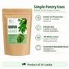 Ceylon Rustic Savour Dried Guava Leaves, 100 Whole Dried Guava Leaves for Herbal Tea Preparation, Infusion & Pantry Use, Resealable Pouch, Product of Sri Lanka, view 4