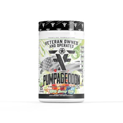 FRONTLINE FORMULATIONS Pumpageddon Non Stim Pre Workout 25 White Gummy Bear