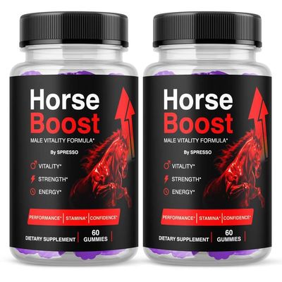 (2 Pack) Horse Boost Gummies - Official HorseBoost Supplement Gummys with Premium Ingredients, Advanced Formula Support for Overall Health & Wellness Reviews (120 Gummies)