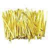 Metal twist ties 1000Pcs TCandy Lollipop Cookie Packaging Clear OPP Cellophane Bag Wedding Birthday Party(1000pcs gold 7.8cm) view 1