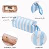 RSRSLEII Large Striped Hair Tools Travel Bag, Waterproof, Blue&White view 3