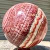 Rhodochrosite Pig Stone Sphere Quartz Crystal Ball Ornaments (Size : 70-75mm) view 2