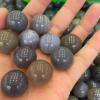 20mm Grey Agate Crystal Ball handling Crystal Ball Ornaments (Size : 30pcs) view 2