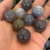 20mm Grey Agate Crystal Ball handling Crystal Ball Ornaments (Size : 30pcs) view 4