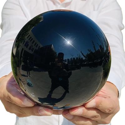 Stone Obsidian Ball Quartz Crystal Ball Home Office Decorative(Size:300-350g)