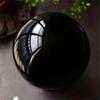 Stone Obsidian Ball Quartz Crystal Ball Home Office Decorative(Size:300-350g) view 3