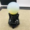 Stone Opal Crystal Ball, Crystal Ball Home furnishings + Wooden Stand Gift view 1