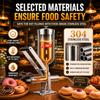 Manual Donut Filler, 5l Churro Machine, Donut Filler Injector, with 3 Short Nozzles and 1 Long Nozzle, Adjustable Filling Amount, Filling Accuracy 1g, for Bakeries, Donut Shops, Restaurants view 4
