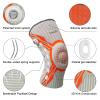 Kuangmi Knee Brace with Adjustable Compression Knob, Micro-Adjustable Support for Perfect Fit, Pain Relief from Arthritis, Meniscus Tear, 2 Pack, Long-GO-L view 2