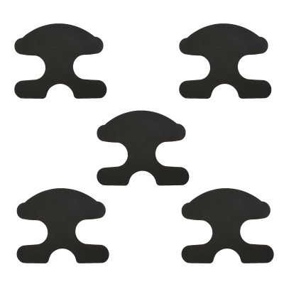5 Pcs Black EVA Heel Pads, Self-Adhesive Foam Padding 0.2 in, 0.5 cm Thick, Heel Cushion Inserts Protector, Ski and Snowboard Boots Fitting Pads for Women Men