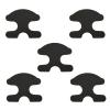 5 Pcs Black EVA Heel Pads, Self-Adhesive Foam Padding 0.2 in, 0.5 cm Thick, Heel Cushion Inserts Protector, Ski and Snowboard Boots Fitting Pads for Women Men view 1