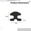 5 Pcs Black EVA Heel Pads, Self-Adhesive Foam Padding 0.2 in, 0.5 cm Thick, Heel Cushion Inserts Protector, Ski and Snowboard Boots Fitting Pads for Women Men view 4