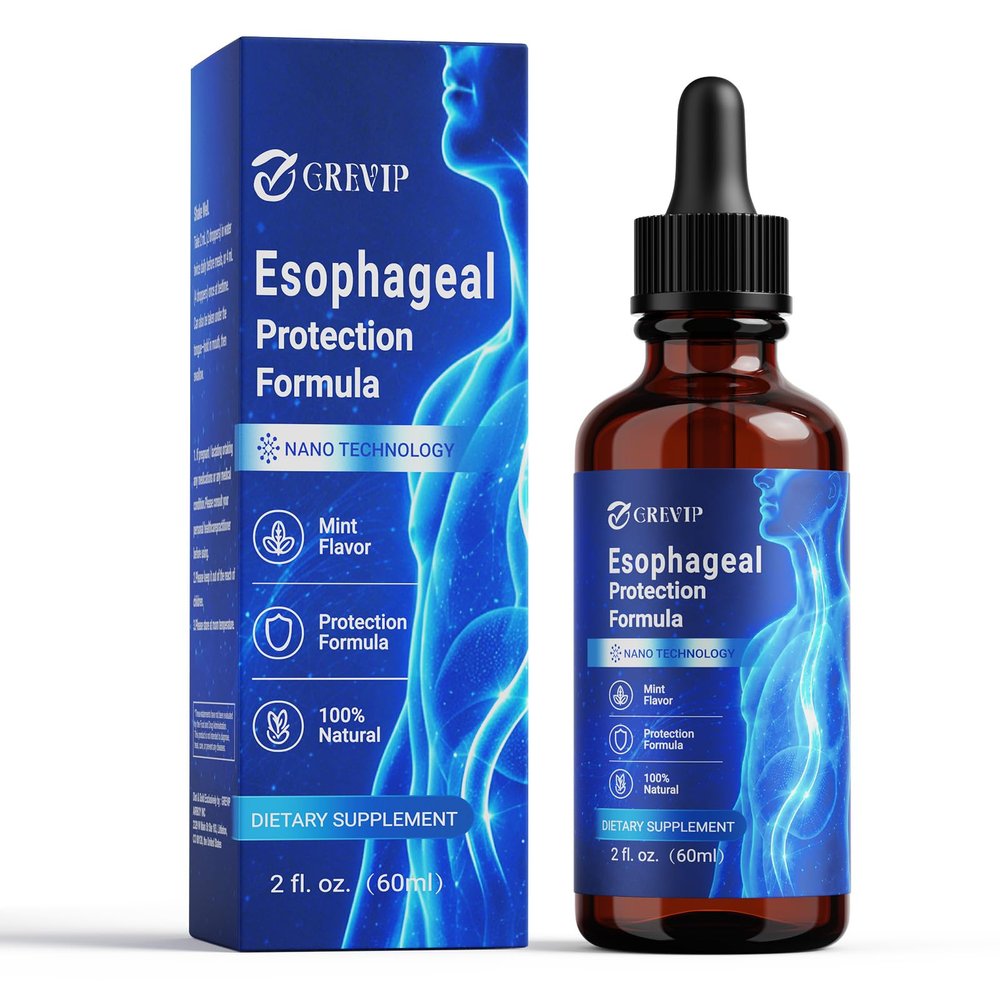GREVIP Nano Esophageal Relief Drops Containing Slippery Elm Bark