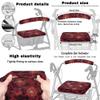 LACIYISON Red Butterfly Flower Print 3PCS Walker Accessories for Elderly Rollator Walker Seat and Backrest Cover, Under-Seat Storage Bag for Seniors view 3